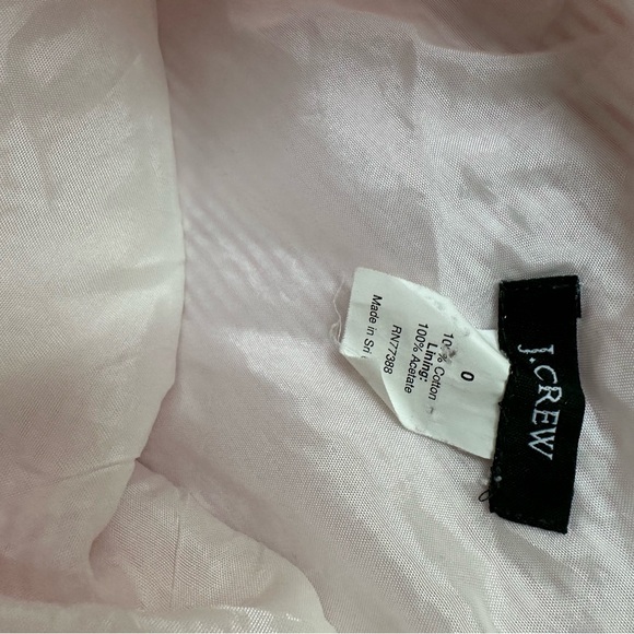 J.Crew, pink and white seersucker skirt size 0 - Picture 6 of 7